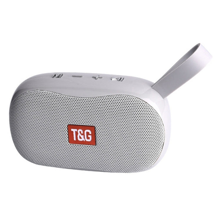 T&G TG173 TWS Subwoofer Bluetooth Speaker With Braided Cord, Support USB / AUX / TF Card / FM(Silver) - Desktop Speaker by T&G | Online Shopping South Africa | PMC Jewellery | Buy Now Pay Later Mobicred