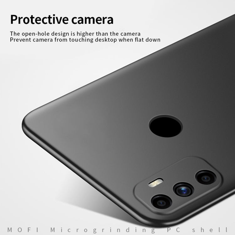 For OPPO A32 / A52 MOFI Frosted PC Ultra-thin Hard Case(Black) - OPPO Cases by MOFI | Online Shopping South Africa | PMC Jewellery