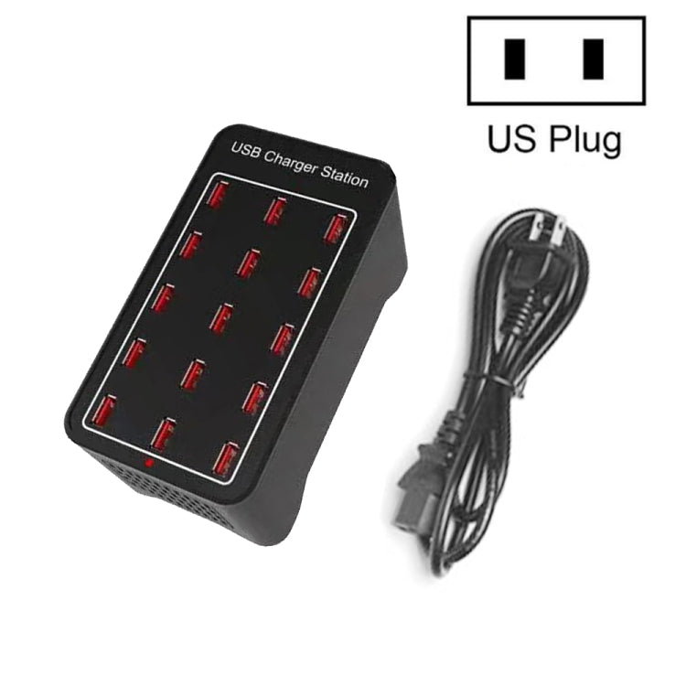 XLD-A7 100W 15 USB Ports Fast Charger Station Smart Charger, AC 110-240V, Plug Size:US Plug - Multifunction Charger by PMC Jewellery | Online Shopping South Africa | PMC Jewellery | Buy Now Pay Later Mobicred