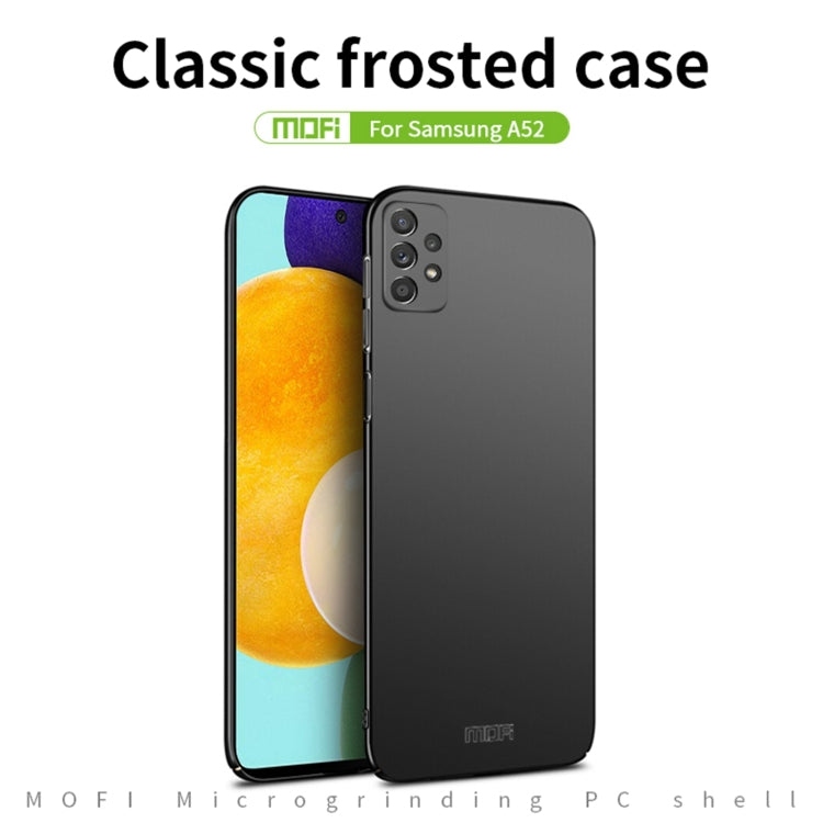 For Samsung Galaxy A52 5G / 4G MOFI Frosted PC Ultra-thin Hard Case(Black) - Galaxy Phone Cases by MOFI | Online Shopping South Africa | PMC Jewellery