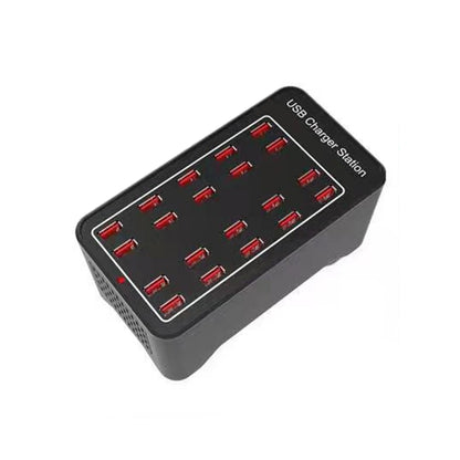 100W 20 USB Ports Fast Charger Station Smart Charger, AC 110-240V, Plug Size:US Plug - Multifunction Charger by PMC Jewellery | Online Shopping South Africa | PMC Jewellery | Buy Now Pay Later Mobicred