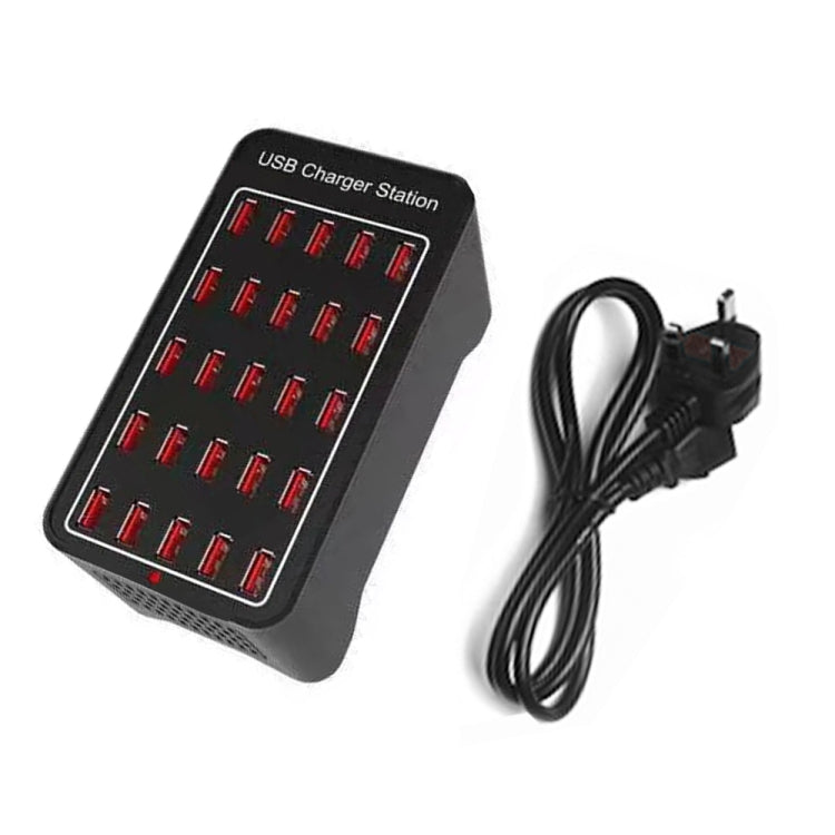 150W 25 USB Ports Fast Charger Station Smart Charger, AC 110-240V, Plug Size:UK Plug - Multifunction Charger by PMC Jewellery | Online Shopping South Africa | PMC Jewellery | Buy Now Pay Later Mobicred