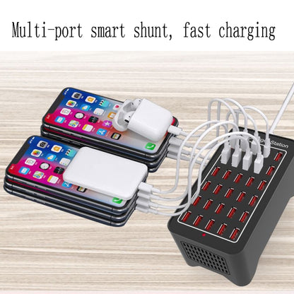 XLD-A7 150W 30 USB Ports Fast Charger Station Smart Charger, AC 110-240V, Plug Size:AU Plug - Multifunction Charger by PMC Jewellery | Online Shopping South Africa | PMC Jewellery | Buy Now Pay Later Mobicred