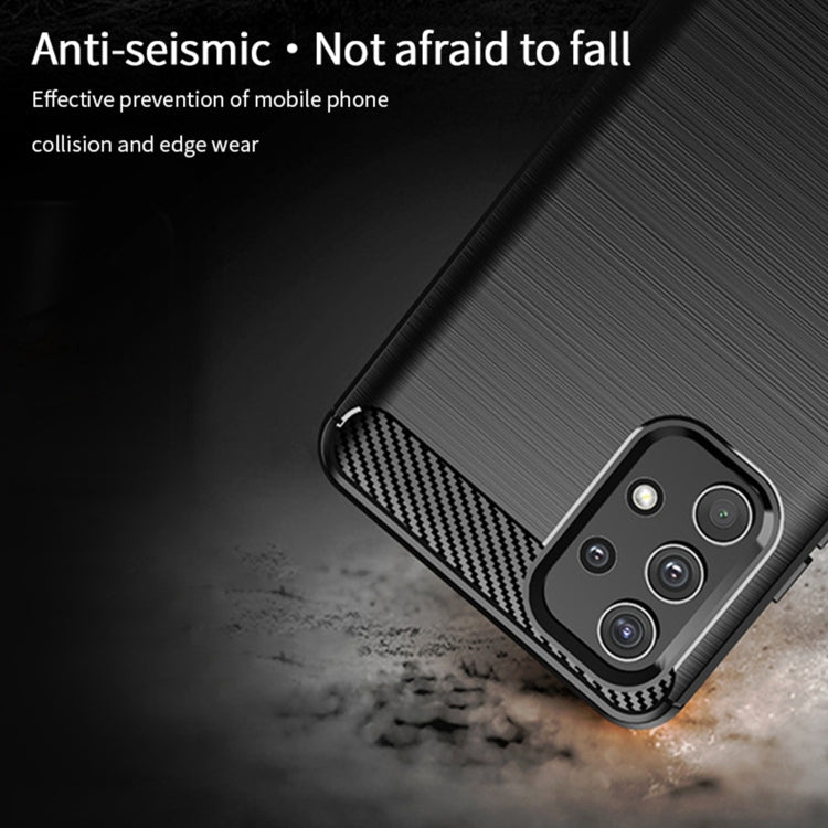 For Samsung Galaxy A32 4G(US Version) MOFI Gentleness Series Brushed Texture Carbon Fiber Soft TPU Case(Grey) - Galaxy Phone Cases by MOFI | Online Shopping South Africa | PMC TechLife