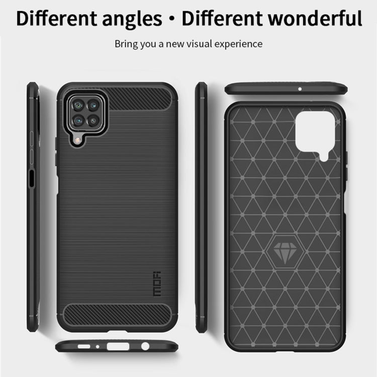 For Samsung Galaxy F62 / M62 MOFI Gentleness Series Brushed Texture Carbon Fiber Soft TPU Case(Black) - Galaxy Phone Cases by MOFI | Online Shopping South Africa | PMC Jewellery