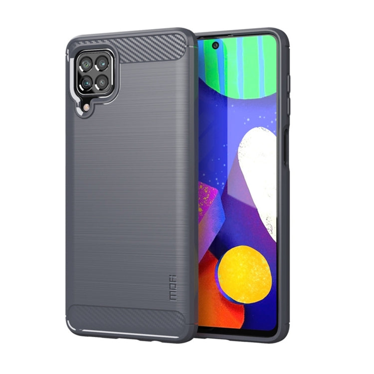 For Samsung Galaxy F62 / M62 MOFI Gentleness Series Brushed Texture Carbon Fiber Soft TPU Case(Grey) - Galaxy Phone Cases by MOFI | Online Shopping South Africa | PMC Jewellery