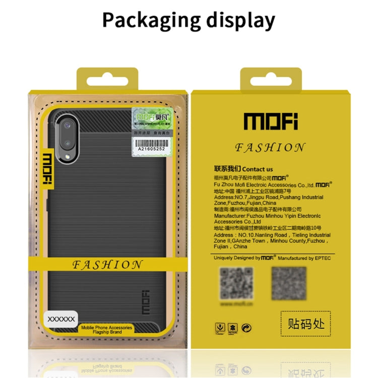 For Samsung Galaxy F62 / M62 MOFI Gentleness Series Brushed Texture Carbon Fiber Soft TPU Case(Grey) - Galaxy Phone Cases by MOFI | Online Shopping South Africa | PMC Jewellery