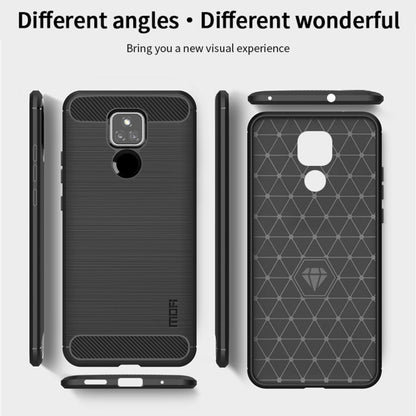 For Motorola Moto G Play 2021 MOFI Gentleness Series Brushed Texture Carbon Fiber Soft TPU Case(Gray) - Motorola Cases by MOFI | Online Shopping South Africa | PMC Jewellery