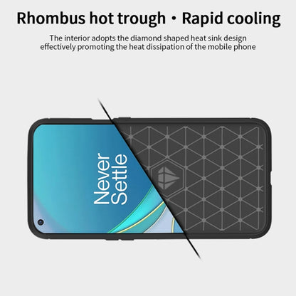 For OnePlus 9 Pro MOFI Gentleness Series Brushed Texture Carbon Fiber Soft TPU Case(Blue) - OnePlus Cases by MOFI | Online Shopping South Africa | PMC Jewellery | Buy Now Pay Later Mobicred