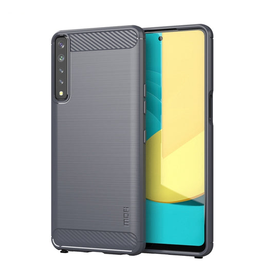 For LG Stylo 7 4G MOFI Gentleness Series Brushed Texture Carbon Fiber Soft TPU Case(Grey) - LG by MOFI | Online Shopping South Africa | PMC Jewellery | Buy Now Pay Later Mobicred