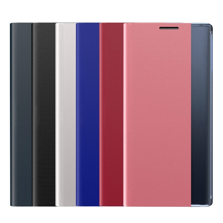 For Samsung Galaxy A32 5G Plain Texture Cloth Attraction Flip Holder Leather Phone Case(Silver) - Galaxy Phone Cases by PMC TechLife | Online Shopping South Africa | PMC TechLife