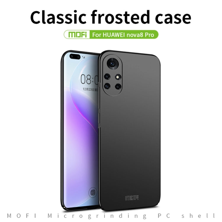 For Huawei Nova 8 Pro MOFI Frosted PC Ultra-thin Hard Case(Red) - Huawei Cases by MOFI | Online Shopping South Africa | PMC Jewellery