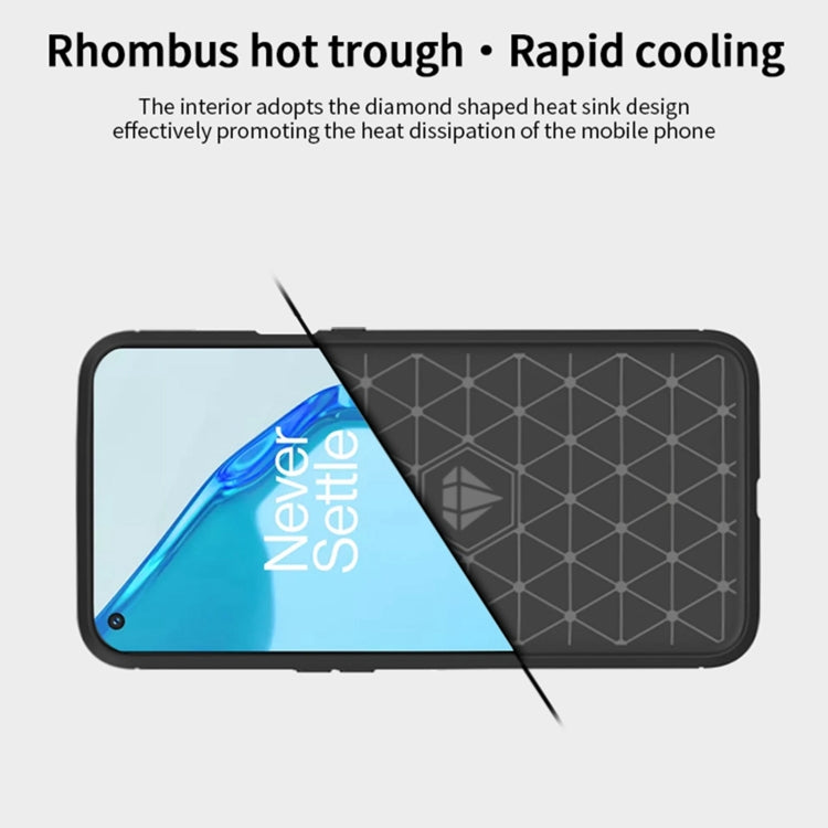 For OnePlus 9R MOFI Gentleness Series Brushed Texture Carbon Fiber Soft TPU Case(Black) - OnePlus Cases by MOFI | Online Shopping South Africa | PMC TechLife