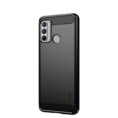 For Motorola G60 / G40 Fusion MOFI Gentleness Series Brushed Texture Carbon Fiber Soft TPU Case(Black) - Motorola Cases by MOFI | Online Shopping South Africa | PMC Jewellery