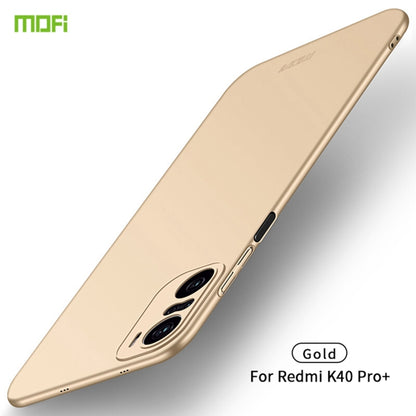 For Xiaomi Redmi K40 Pro+ / POCO F3 / 11i MOFI Frosted PC Ultra-thin Hard Case(Gold) - Xiaomi Cases by MOFI | Online Shopping South Africa | PMC Jewellery