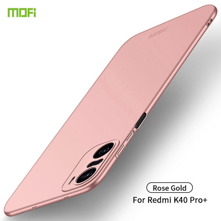 For Xiaomi Redmi K40 Pro+ / POCO F3 / 11i MOFI Frosted PC Ultra-thin Hard Case(Rose gold) - Xiaomi Cases by MOFI | Online Shopping South Africa | PMC Jewellery