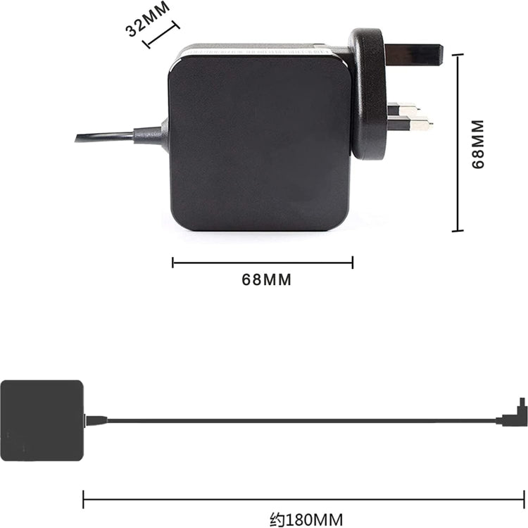 EU Plug For ASUS 19V 1.75A  S200 S200EX202E X202 X201E X201 Laptop Charger - For Asus by PMC Jewellery | Online Shopping South Africa | PMC Jewellery | Buy Now Pay Later Mobicred