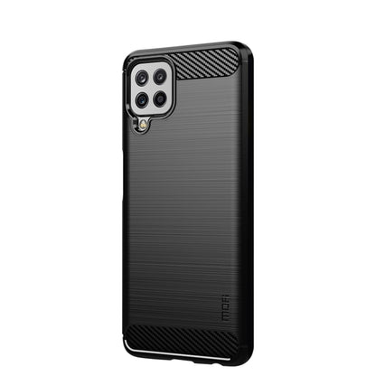 For Samsung Galaxy A22 4G MOFI Gentleness Series Brushed Texture Carbon Fiber Soft TPU Case(Black) - Galaxy Phone Cases by MOFI | Online Shopping South Africa | PMC Jewellery