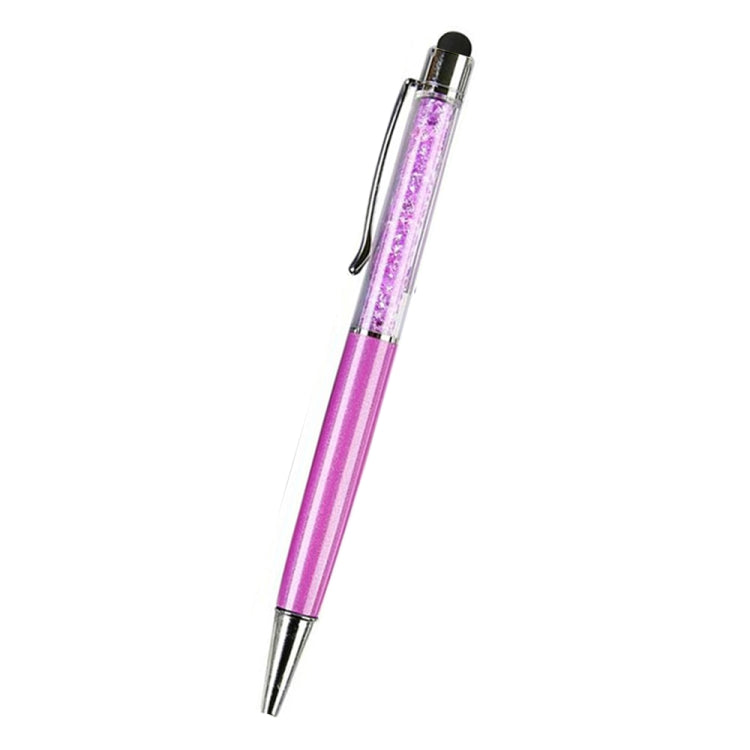 AT-22  2 in 1 Universal Flash Diamond Decoration Capacitance Pen Stylus Ballpoint Pen(Purple) - Stylus Pen by PMC Jewellery | Online Shopping South Africa | PMC Jewellery | Buy Now Pay Later Mobicred