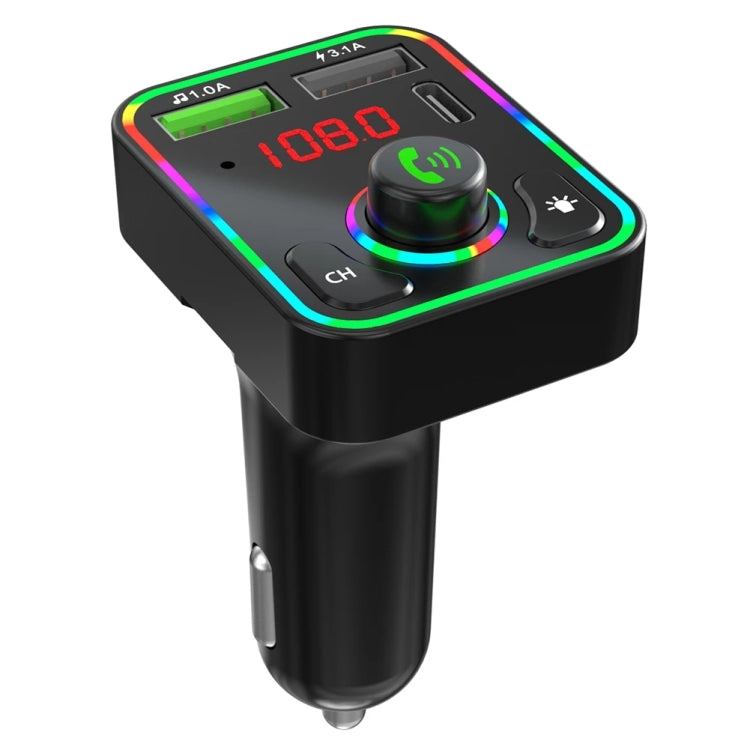 F3 Car FM Transmitter LED Backlight Receiver MP3 Player 3.1A USB Charger Dual USB Charger - Bluetooth Car Kits by PMC TechLife | Online Shopping South Africa | PMC TechLife | Buy Now Pay Later Mobicred