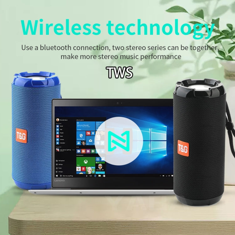 T&G TG621 Portable Waterproof 3D Stereo Wireless Speaker, Support FM Radio / TWS / TF Card(Green) - Waterproof Speaker by T&G | Online Shopping South Africa | PMC Jewellery | Buy Now Pay Later Mobicred