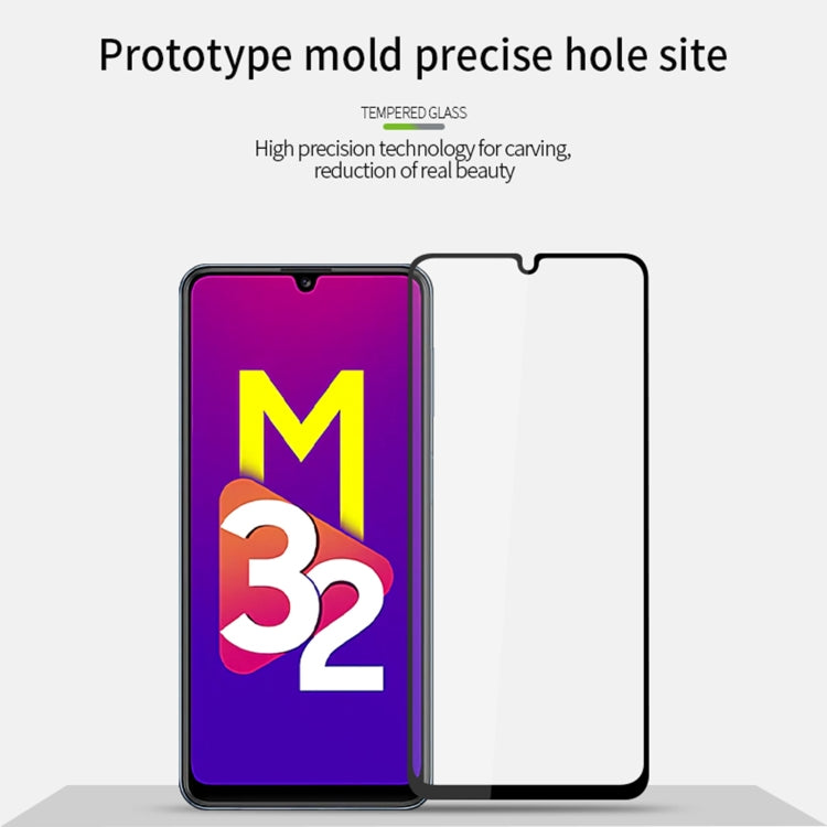 For Samsung Galaxy M32 MOFI 9H 2.5D Full Screen Tempered Glass Film(Black) - Galaxy Tempered Glass by MOFI | Online Shopping South Africa | PMC TechLife | Buy Now Pay Later Mobicred