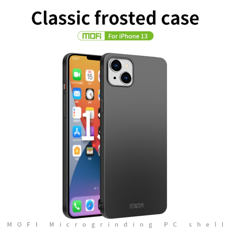 For iPhone 13 MOFI Frosted PC Ultra-thin Hard Case(Blue) - iPhone 13 Cases by MOFI | Online Shopping South Africa | PMC Jewellery