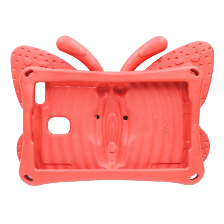 For Amazon Kindle Fire HD8 2016/2017/2018 Butterfly Bracket Style EVA Children Falling Proof Cover Protective Case(Red) - Amazon by PMC TechLife | Online Shopping South Africa | PMC TechLife | Buy Now Pay Later Mobicred