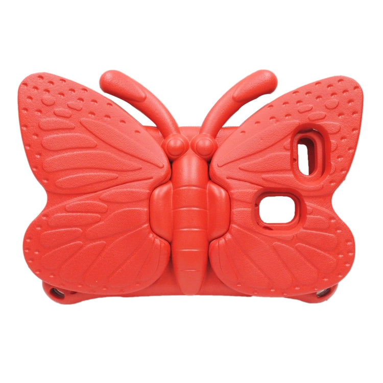 For Amazon Kindle Fire HD8 2016/2017/2018 Butterfly Bracket Style EVA Children Falling Proof Cover Protective Case(Red) - Amazon by PMC TechLife | Online Shopping South Africa | PMC TechLife | Buy Now Pay Later Mobicred