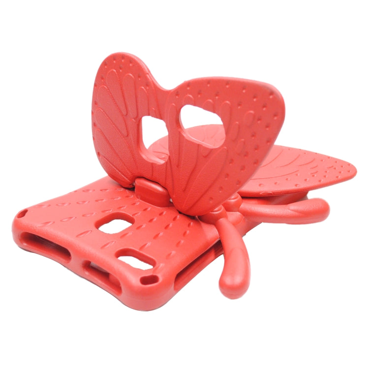 For Amazon Kindle Fire HD8 2016/2017/2018 Butterfly Bracket Style EVA Children Falling Proof Cover Protective Case(Red) - Amazon by PMC TechLife | Online Shopping South Africa | PMC TechLife | Buy Now Pay Later Mobicred
