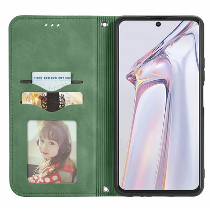 For Blackview A100 Retro Skin Feel Business Magnetic Horizontal Flip Leather Case with Holder & Card Slots & Wallet & Photo Frame(Green) - More Brand by PMC Jewellery | Online Shopping South Africa | PMC Jewellery