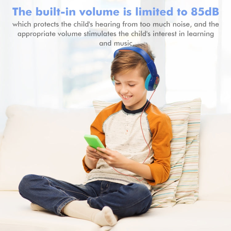 KID101 Portable Cute Children Learning Wired Headphone(Pink Green) - Multimedia Headset by PMC TechLife | Online Shopping South Africa | PMC TechLife | Buy Now Pay Later Mobicred