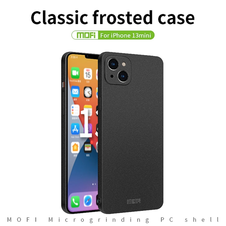 For iPhone 13 mini MOFI Fandun Series Frosted PC Ultra-thin All-inclusive Protective Case (Grey) - free shipping - PMC TechLife - Order now!