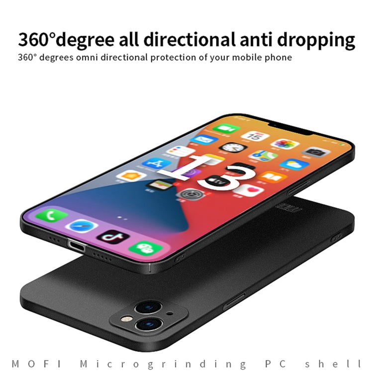 For iPhone 13 MOFI Fandun Series Frosted PC Ultra-thin All-inclusive Protective Case(Green) - iPhone 13 Cases by MOFI | Online Shopping South Africa | PMC TechLife | Buy Now Pay Later Mobicred