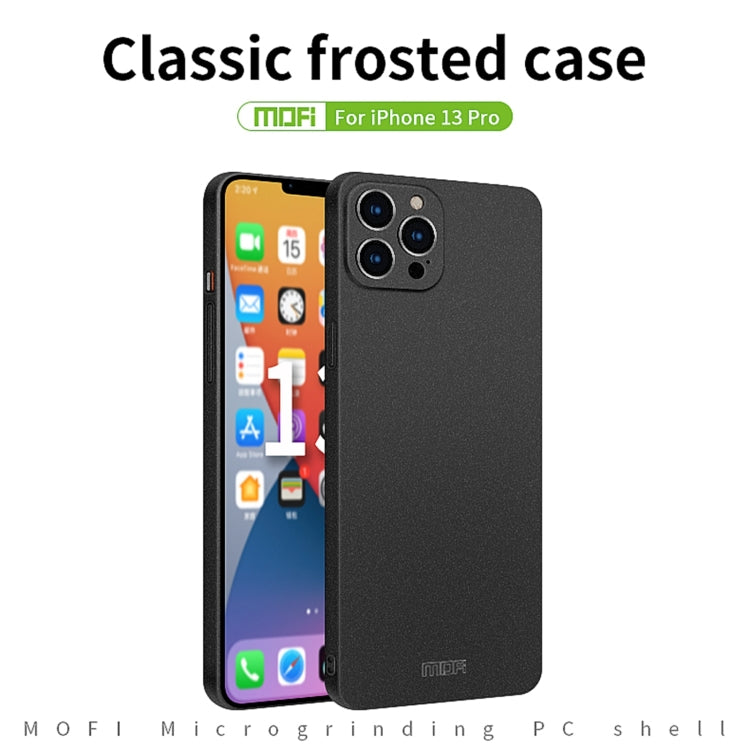For iPhone 13 Pro MOFI Fandun Series Frosted PC Ultra-thin All-inclusive Protective Case (Grey) - iPhone 13 Pro Cases by MOFI | Online Shopping South Africa | PMC TechLife | Buy Now Pay Later Mobicred