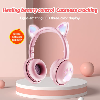 BK9 HiFi 7.1 Surround Sound Cat Claw Luminous Cat Ear Bluetooth Gaming Headset with Mic(Red) - Multimedia Headset by PMC Jewellery | Online Shopping South Africa | PMC Jewellery | Buy Now Pay Later Mobicred