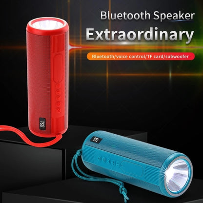 T&G TG635 Portable Outdoor Waterproof Bluetooth Speaker with Flashlight Function(Blue) - Waterproof Speaker by T&G | Online Shopping South Africa | PMC Jewellery | Buy Now Pay Later Mobicred