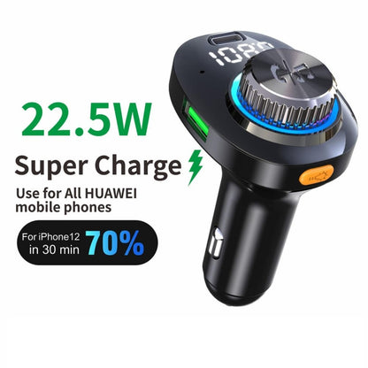 C18 Car Audio Receiver 3.1A Quick Charge USB Device BT 5.0 Color LED Backlight FM Transmitter - Bluetooth Car Kits by PMC Jewellery | Online Shopping South Africa | PMC Jewellery | Buy Now Pay Later Mobicred