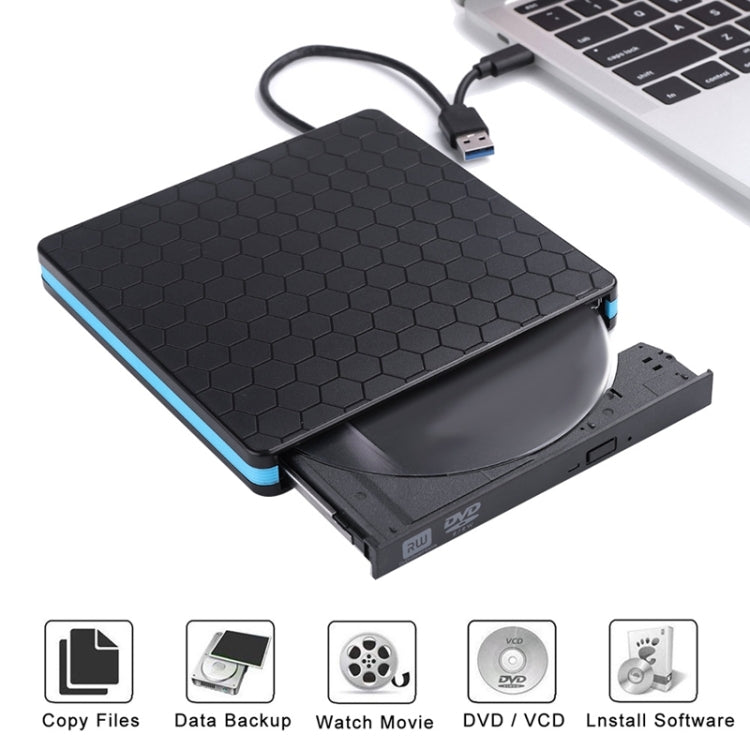 Universal Optical Drive Type-C USB 3.0 External DVD/CD/VCD Burner RW SVCD Drive Player - Rewritable Drive by PMC Jewellery | Online Shopping South Africa | PMC Jewellery | Buy Now Pay Later Mobicred