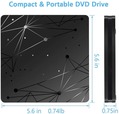 External USB 3.0 Portable DVD RW Reader Optical Drive Reader - Rewritable Drive by PMC Jewellery | Online Shopping South Africa | PMC Jewellery | Buy Now Pay Later Mobicred