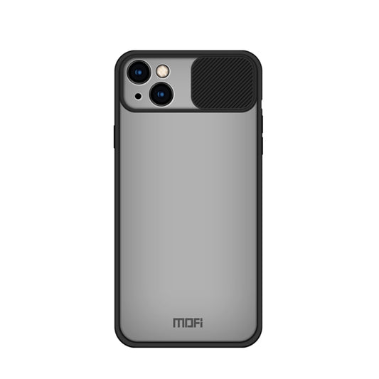 For iPhone 13 MOFI Translucent Frosted PC + TPU Phone Case(Black) - iPhone 13 Cases by MOFI | Online Shopping South Africa | PMC Jewellery | Buy Now Pay Later Mobicred