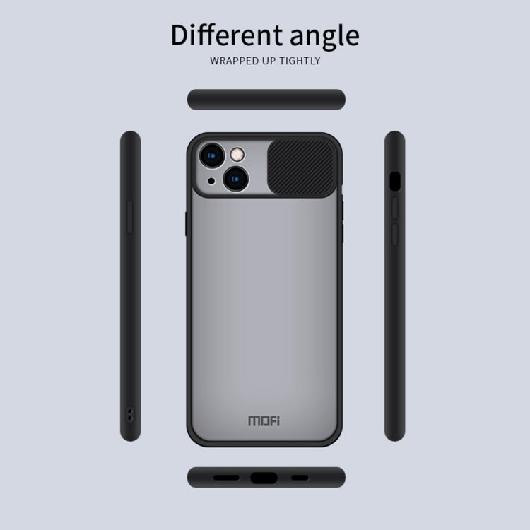 For iPhone 13 MOFI Translucent Frosted PC + TPU Phone Case(Blue) - free shipping - PMC TechLife - Order now!