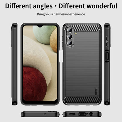 For Samsung Galaxy A13 5G MOFI Gentleness Series Brushed Texture Carbon Fiber Soft TPU Case(Black) - Galaxy Phone Cases by MOFI | Online Shopping South Africa | PMC Jewellery