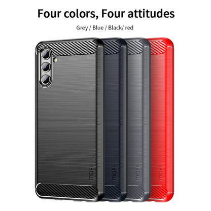 For Samsung Galaxy A13 5G MOFI Gentleness Series Brushed Texture Carbon Fiber Soft TPU Case(Gray) - Galaxy Phone Cases by MOFI | Online Shopping South Africa | PMC Jewellery