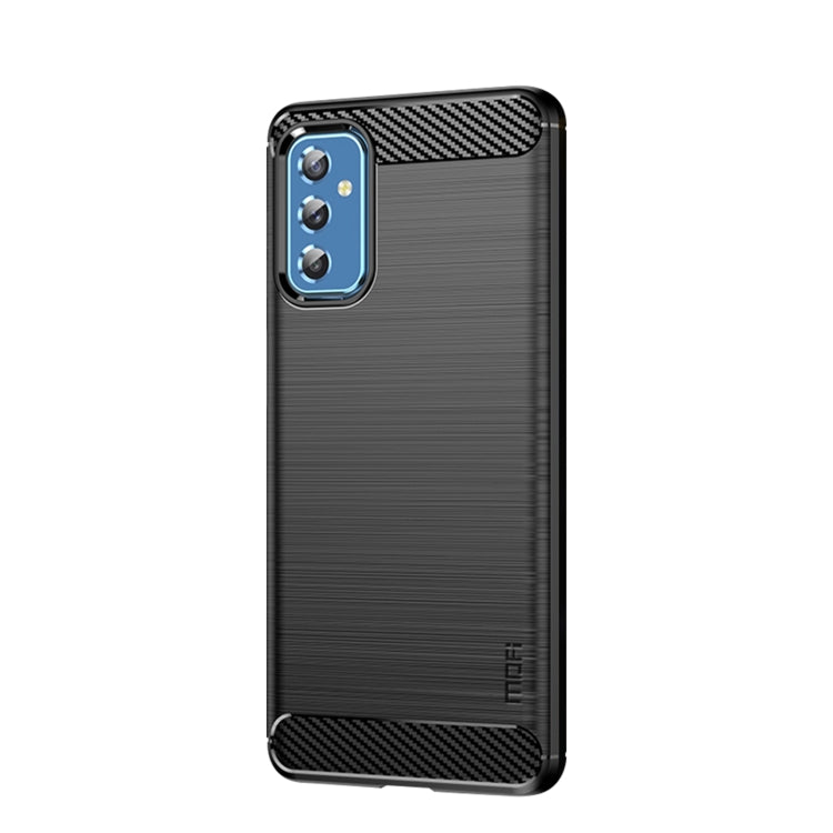 For Samsung Galaxy M52 5G MOFI Gentleness Series Brushed Texture Carbon Fiber Soft TPU Case(Black) - Galaxy Phone Cases by MOFI | Online Shopping South Africa | PMC Jewellery | Buy Now Pay Later Mobicred