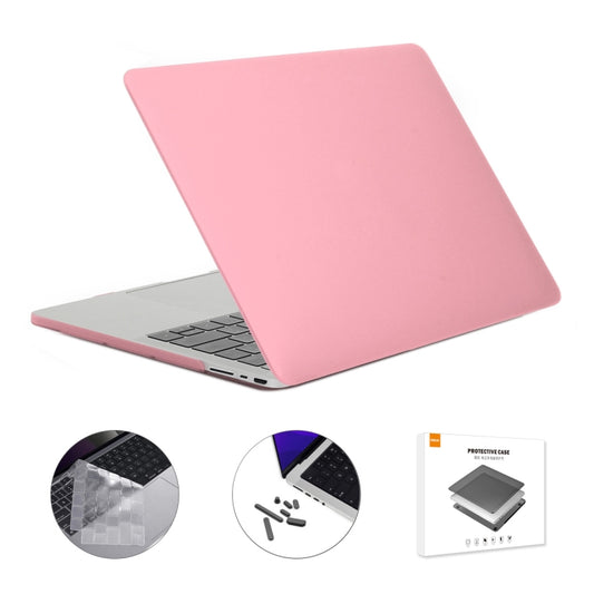 ENKAY Hat-Prince 3 in 1 Matte Laptop Protective Case + TPU Keyboard Film + Anti-dust Plugs Set for MacBook Pro 16.2 inch A2485 2021/A2880 2023, Version:EU Version(Pink) - MacBook Pro Cases by ENKAY | Online Shopping South Africa | PMC Jewellery | Buy Now Pay Later Mobicred