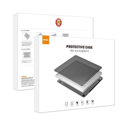 ENKAY Hat-Prince 3 in 1 Crystal Laptop Protective Case + TPU Keyboard Film + Anti-dust Plugs Set for MacBook Pro 14.2 inch A2442 2021, Version:EU Version(Grey) - MacBook Pro Cases by ENKAY | Online Shopping South Africa | PMC Jewellery | Buy Now Pay Later Mobicred