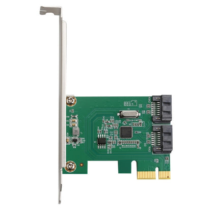 ASM1061 Pci-e2.0 X1 to 2-port SATA 3.0 Adapter Card - Add-on Cards by PMC Jewellery | Online Shopping South Africa | PMC Jewellery | Buy Now Pay Later Mobicred