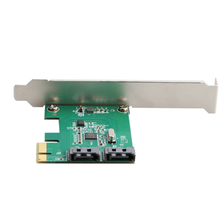 ASM1061 Pci-e2.0 X1 to 2-port SATA 3.0 Adapter Card - Add-on Cards by PMC Jewellery | Online Shopping South Africa | PMC Jewellery | Buy Now Pay Later Mobicred