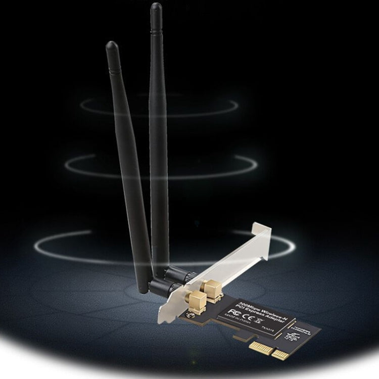 300M Dual Frequency Wifi Receiver Wireless PCI-E Network Card - Add-on Cards by PMC Jewellery | Online Shopping South Africa | PMC Jewellery | Buy Now Pay Later Mobicred